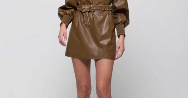 Upbringing Less bearing VESTIDO KOCCA CASTANHO ECOPELE | VICHINY